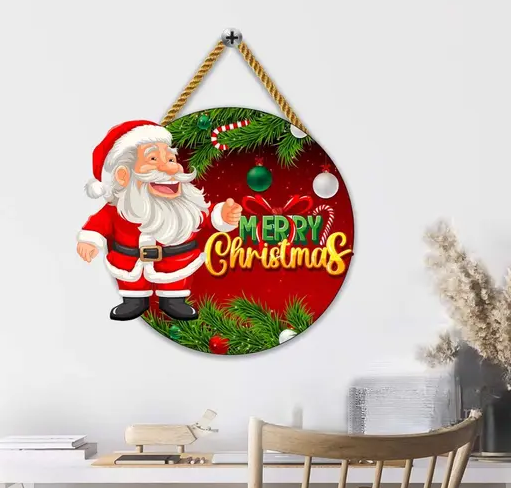 Wall Hangings For Christmas Decorations MDF Wood Wall Hang Decor